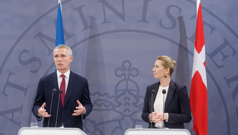 Joint press conference with NATO Secretary General Jens Stoltenberg and Mette Frederiksen, Prime Minister of Denmark