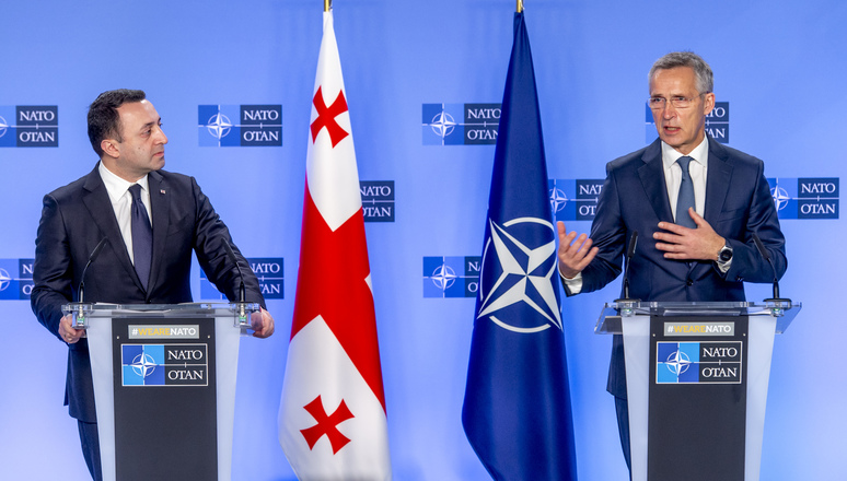 Press conference following the meeting between Jens Stoltenberg, Secretary General of NATO and Irakli Garibashvili, Prime Minister of Georgia.