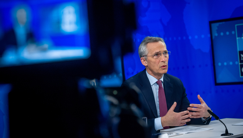 NATO Secretary General Jens Stoltenberg joins a meeting of Foreign Ministers of the Global Coalition to Defeat ISIS