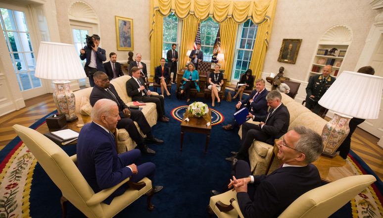 US President Joe Biden and NATO Secretary General Jens Stoltenberg 