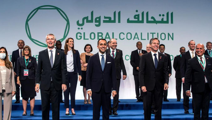 NATO Secretary General Jens Stoltenberg attends the ministerial meeting of the Global Coalition to Defeat ISIS 