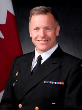 Military Representative for Canada, Vice Admiral Scott Bishop