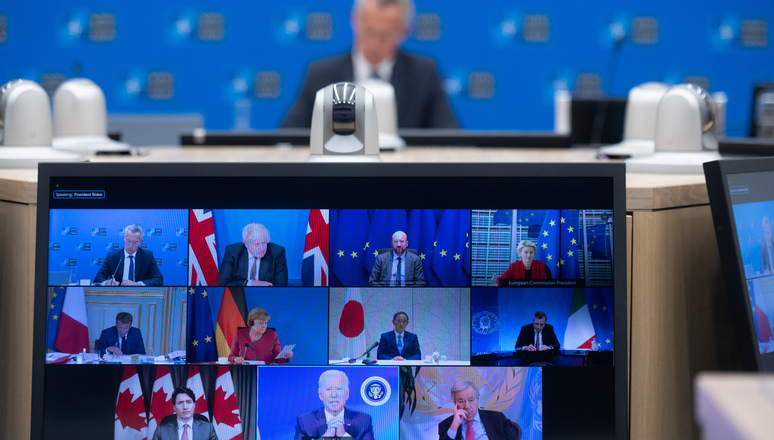 NATO Secretary General, Jens Stoltenberg, participating in the meeting of G7 Leaders, hosted virtually by the UK Presidency of the G7