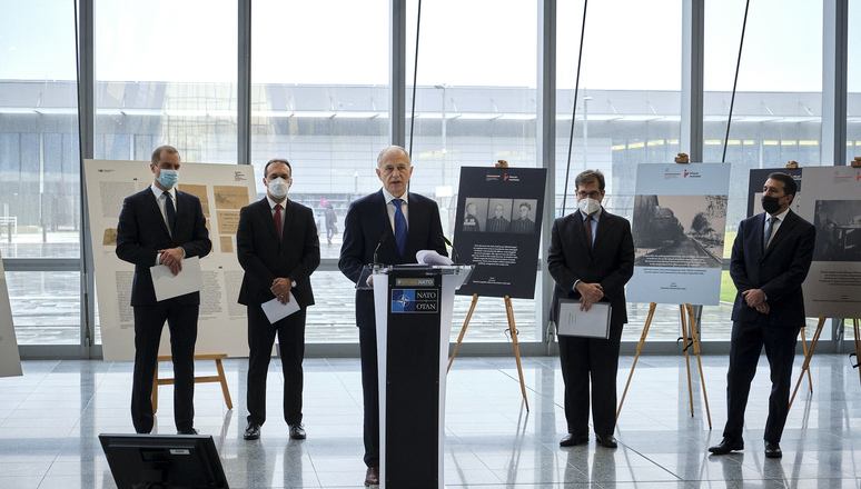 Ceremony hosted by the Bulgarian,  Italian and Polish delegations to NATO, marking the International Holocaust Remembrance Day. Remarks by NATO Deputy Secretary General Mircea Geoană