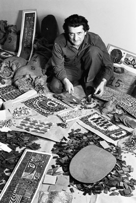 The artist at work