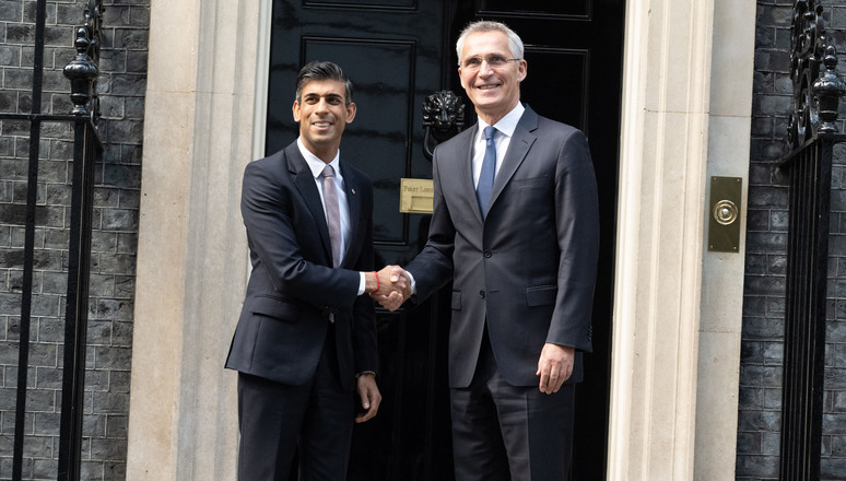 NATO Secretary General Jens Stoltenberg meets with UK Prime Minister Rishi Sunak