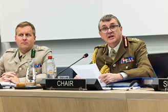 COMEDS Chair of the Committee, Major General Hodgetts