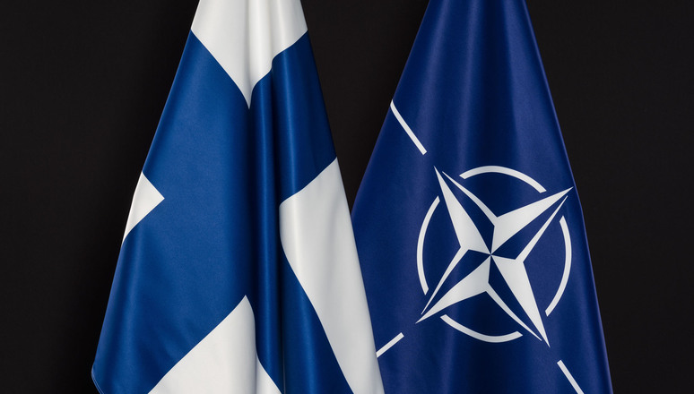 NATO and Finland relations - flags