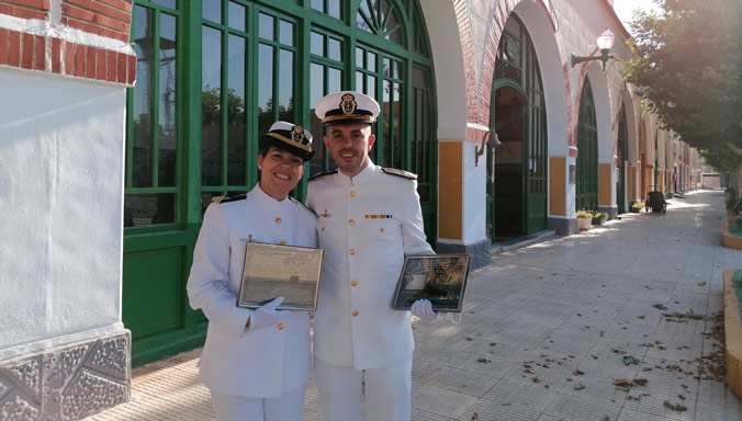 Sergeant Paula Osorio-Fernández and her husband