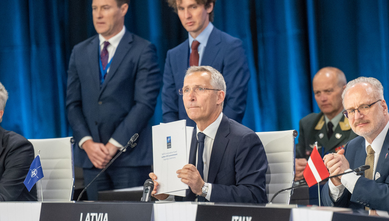 Signing Ceremony of the NATO Innovation Fund Letter of Commitment by participating Allied Leaders