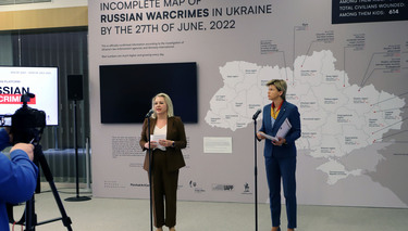 Russian War Crimes House exhibition opens in NATO