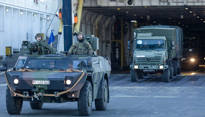 First German NATO brigade troops arrive in Lithuania