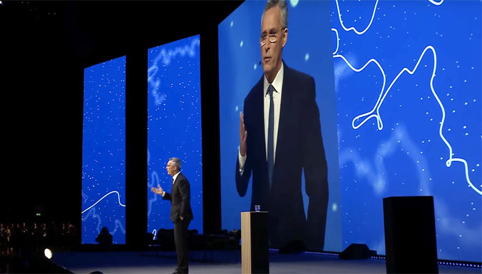 No sustainable peace, said the NATO Secretary General in Oslo, if tyranny triumphs over freedom