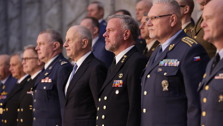 The Chair of the NATO Military Committee, Admiral Rob Bauer, and the NATO Deputy Secretary General, Mr. Mircea Geoană, opened the first meeting of the NATO Military Committee in Chiefs of Defence Session of 2023 on Wednesday 18 January 2023. This meeting brings together the Allied Chiefs of Defence and their counterparts from Invitees Finland and Sweden.