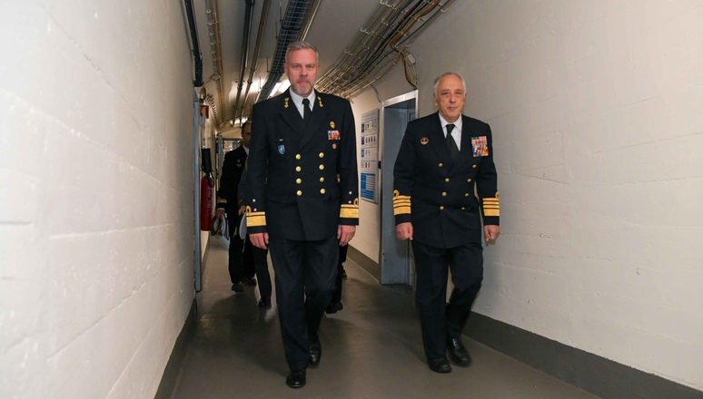 Admiral Rob Bauer, Chair of the NATO Military Committee, Admiral Rob Bauer and Admiral Antonio Silva Ribeiro, Portuguese Chief of Defence