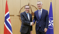 The Minister of Foreign Affairs of Norway visits NATO 