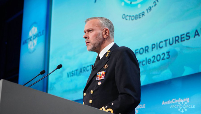 On 20 and 21 October 2023, the Chair of the NATO Military Committee, Admiral Bauer attended the 10th edition of the Arctic Circle Assembly.