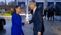 The President of Hungary visits NATO