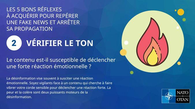 Spotting disinformation tip 2 - check the tone