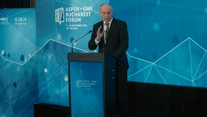 NATO Deputy Secretary General Mircea Geoană at the 12th Aspen-GMF Bucharest Forum 