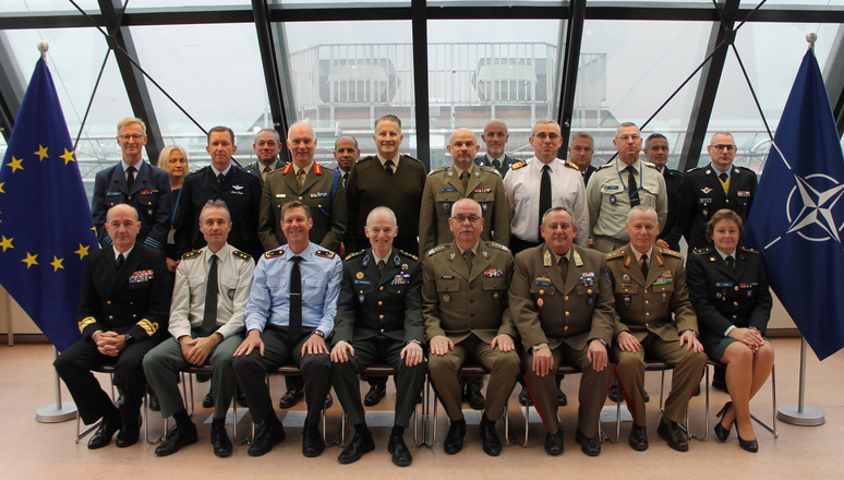 Information: The European Union Navy Employees hosts the NATO Worldwide Navy Employees for the twentieth EUMS-IMS Director Generals Convention, 01-Dec.-2023