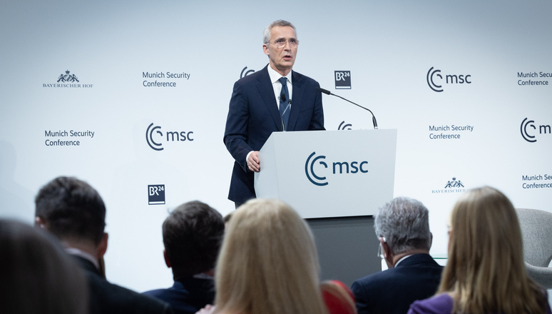 NATO Secretary General Jens Stoltenberg participates in panel at Munich Security Conference