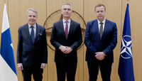 The Ministers of Defence and Foreign Affairs of Finland visit NATO