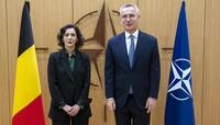 The Minister of Foreign Affairs of Belgium visits NATO
