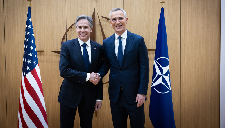 Joint statements by the NATO Secretary General and the US Secretary of State - Meeting of NATO Ministers of Foreign Affairs - Brussels, 4-5 April 2023