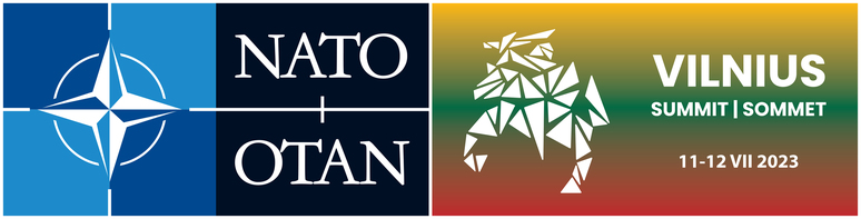 Logo banner - NATO Summit in Vilnius 2023