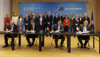 Signing ceremony: Multinational Ammunition Warehousing initiative - Meeting of NATO Ministers of Defence 