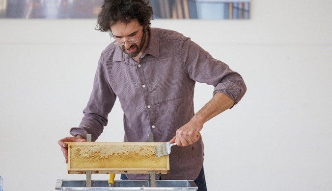 Bruno Harmant, beekeeper at NATO Headquarters in Brussels, Belgium