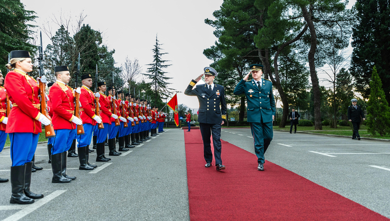 Chair of the NATO Military Committee Admiral Bauer visits Montenegro