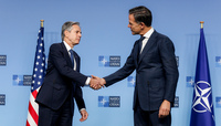 NATO Secretary General meets with the US Secretary of State - Meeting of NATO Ministers of Foreign Affairs - Brussels 