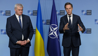 NATO Secretary General meets with the Minister of  Foreign Affairs of Ukraine - Meeting of NATO Ministers of Foreign Affairs - Brussels