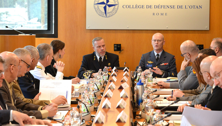 Chair of the NATO Military Committee Admiral Rob Bauer at the 53rd NATO Defense College Academic Advisory Board meeting