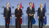 The Prime Ministers of Czechia, Denmark and the Netherlands visit NATO