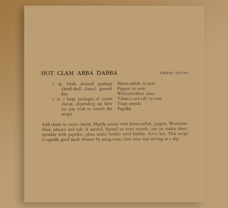 Hot clam Abba Dabba – United States