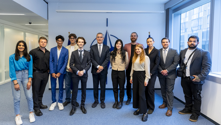 NATO Secretary General Jens Stoltenberg meets with social media influencers