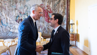 NATO Secretary General meets with Minister of Foreign Affairs of France - Informal meeting of NATO Ministers of Foreign Affairs 