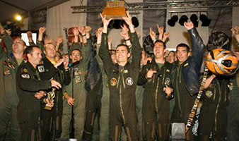 The French Escadron de Chasse 1/12 Cambresis won the Silver Tiger during the 2009 NATO Tiger Meet at Kleine Brogel, Belgium. (Photo by NATO Tiger Association)