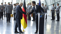 Ceremony to mark the 70th anniversary of Germany joining NATO 
