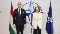 NATO Deputy Secretary General meets with the Minister of Defence of Hungary - Meeting of NATO Ministers of Defence, Brussels  