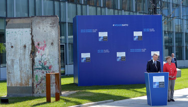 NATO leaders dedicate Berlin Wall and 9/11 and Article 5 memorials